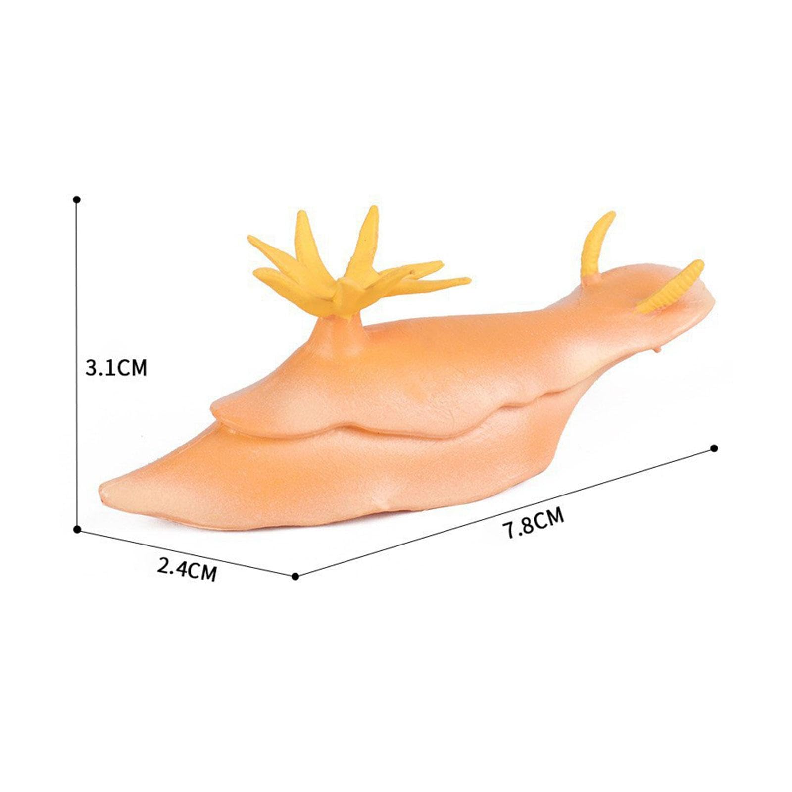 6X Figure di Animali Marini Giocattoli Bomboniere Mini Figurine Modello Figurine di Aplysia per Regalo da Collezione di Decorazioni da Tavolo per Sogg