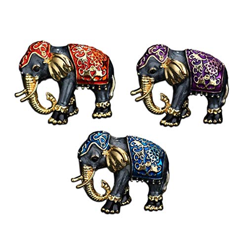 Broches Éléphant Animaux Bijoux Hindouisme : 3 Épingles Seraphis Or Cadeau Tendance