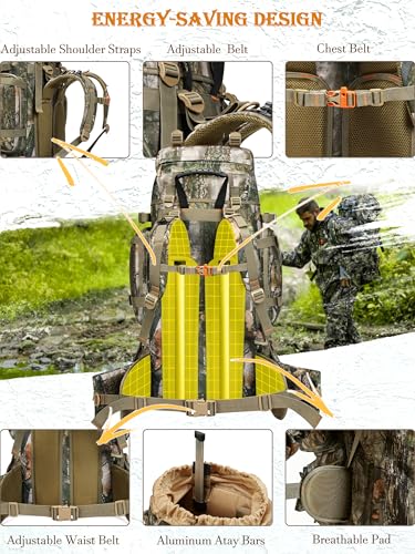 NEW VIEW 80L Hunting Backpack
