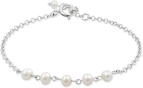 Miniatura 8 de Black Pearl Bracelet for Women in 925 Sterling Silver - June Birthstone,Handmade Birthstone Bracelet for Women, Black Pearl Beads - Jewelry Gift for