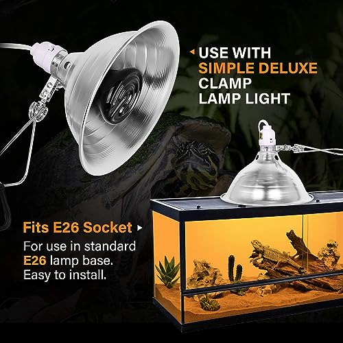 Simple Deluxe Pacote com 2 mini emissores de calor de cerâmica, 50 W, aquecedor de galinheiro de cho