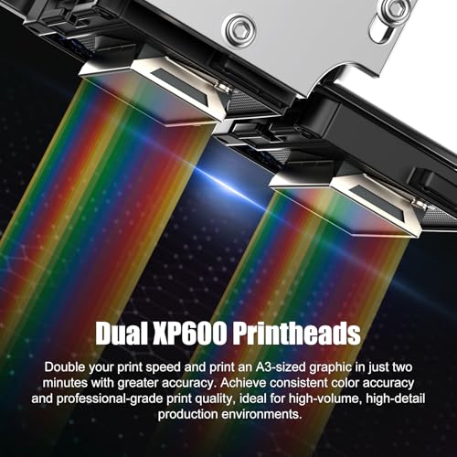 Image of EXPLUX 24 inch Wide Format DTF Printer Dual XP600 Printheads Industrial-Grade | Built-in White Ink Circulation, Film Cutter, Scheduled Auto-Cleaning, A1 Bundle with Shaker Dryer for High-Volume Production