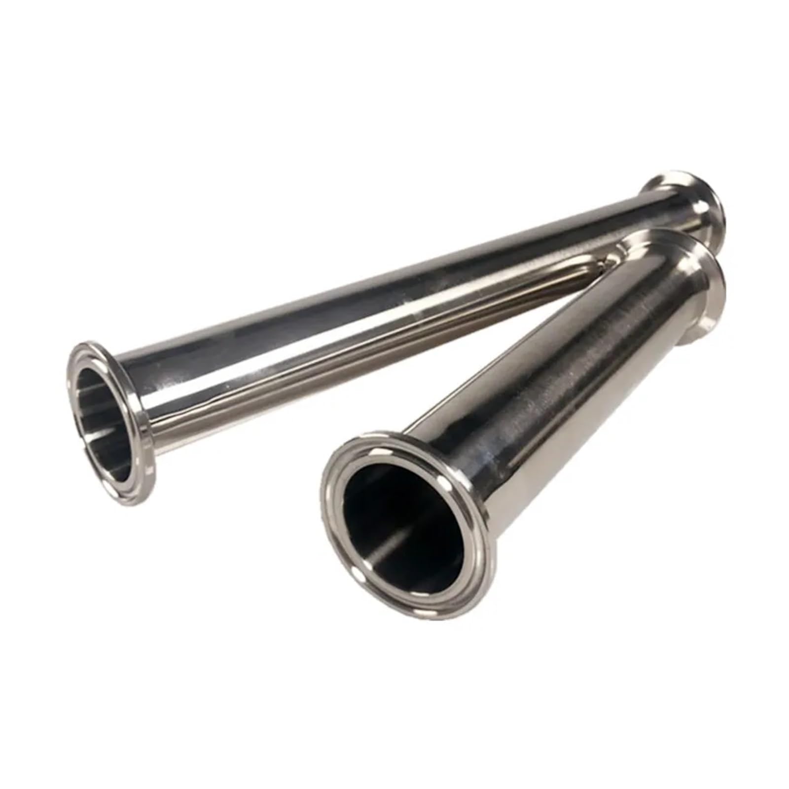 OD 2" 51MM Spool Tube with 64MM Ferrule Flange++Tri Clamp Pipe Fittings Length 4"/6"/8"/12"/18"/24"(152mm)
