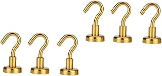 ULTECHNOVO Suction Cup Hooks 6 pcs Suction Cup Hook Magnet Hooks Wall Hooks Hook up Super Strong Wall Hanging