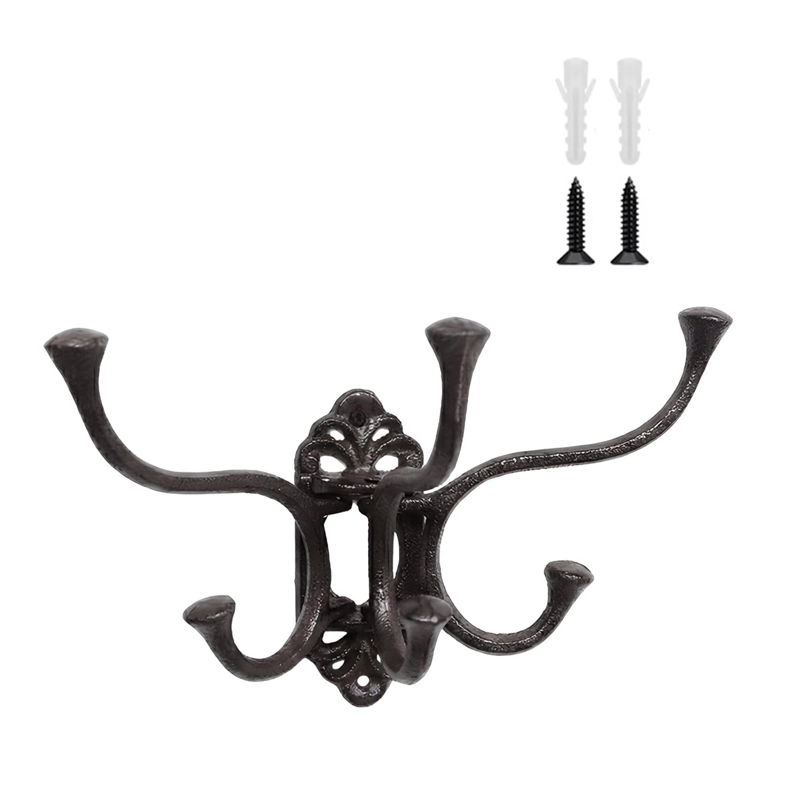 Kalttoy Multicolor Triple Hook Hanger For Entryway Closet Or Offices Wall Mount Organizers For Coat Bags And Keys Strong Fasteners
