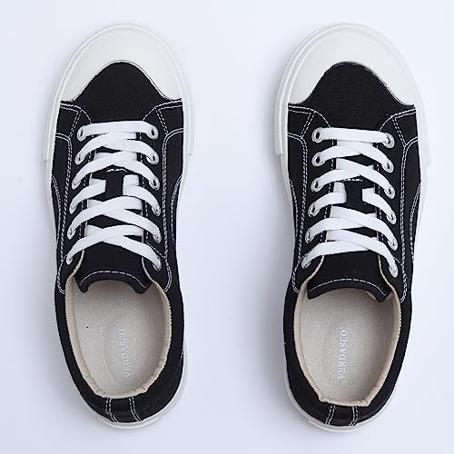 VERDASCO Womens Fashion Sneakers Casual Canvas Shoes with Thick Insole Comfort Walking Shoes Ladies Tennis Shoes4
