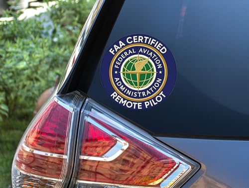 eDesign 2-Pack FAA Certified Remote Pilot Drone Sticker Decal - 4 Inches - Drone Stickers for Car Truck Van Window Bumper Laptop Tablet Cup Tumbler and Any Smooth Surface - Image 4