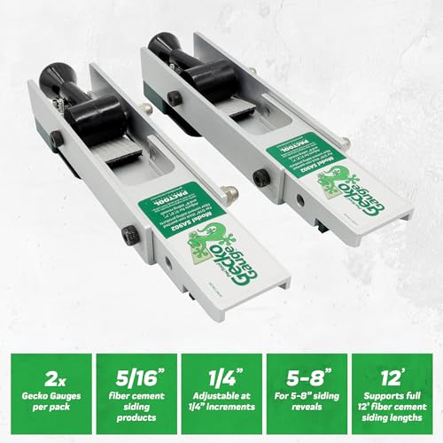 Image of PacTool SA902 Aluminum Gecko Gauge Hardi Board Siding Gauges BRAND NEW