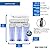 Max Water 8 Stage 50 GPD (Gallon Per Day) RO (Reverse Osmosis) pH Alkaline (3 in 1) + Faucet + Tank - Under Sink Water Filter System for Drinking