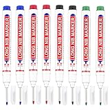 8 Stück Marker mit langer Spitze, Kopf Tieflochmarker, Tischler-Markierungswerkzeug, Tischlerstift,...