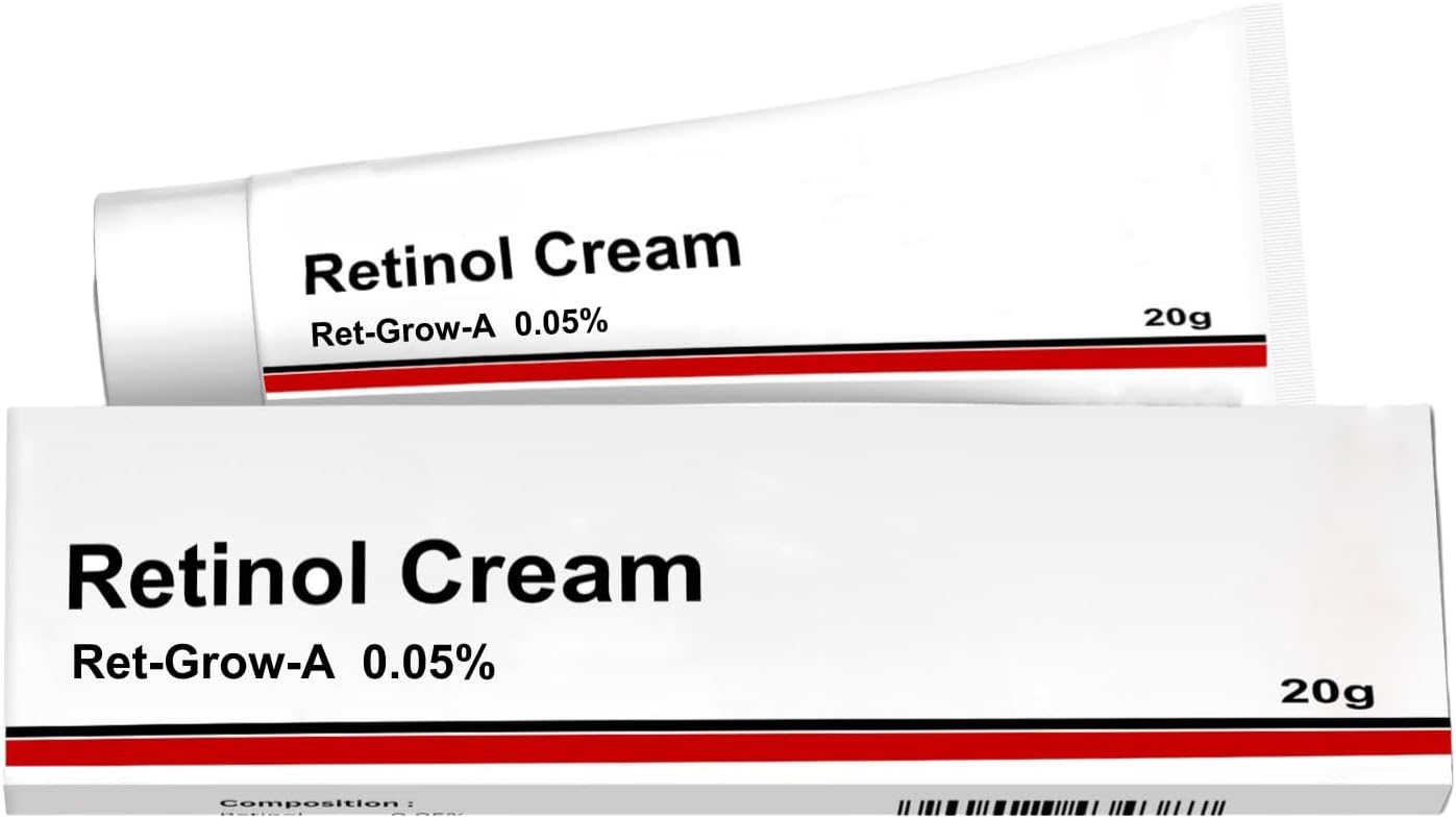 Generic Retinol Cream 0.05 Vitamin A Fine Lines, Sun Spots, Anti-Aging (20 Gram / 0.7 Oz), 1 Count (Pack of 1)