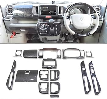 インテリアパネル DA17V DA17W エブリイワゴン DA17系 黒木目 Amazon | エブリイ ワゴン バン DA17W DA17V インテリア パネル