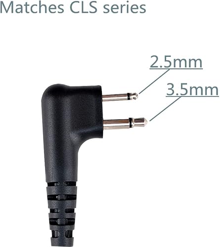 Miniatura 3 de 2 piezas de 2 cables de vigilancia de tubo acústico Walkie Talkie auricularesauriculares compatibles con Motorola Radio CP200 CP200d CLS1410 CLS1110