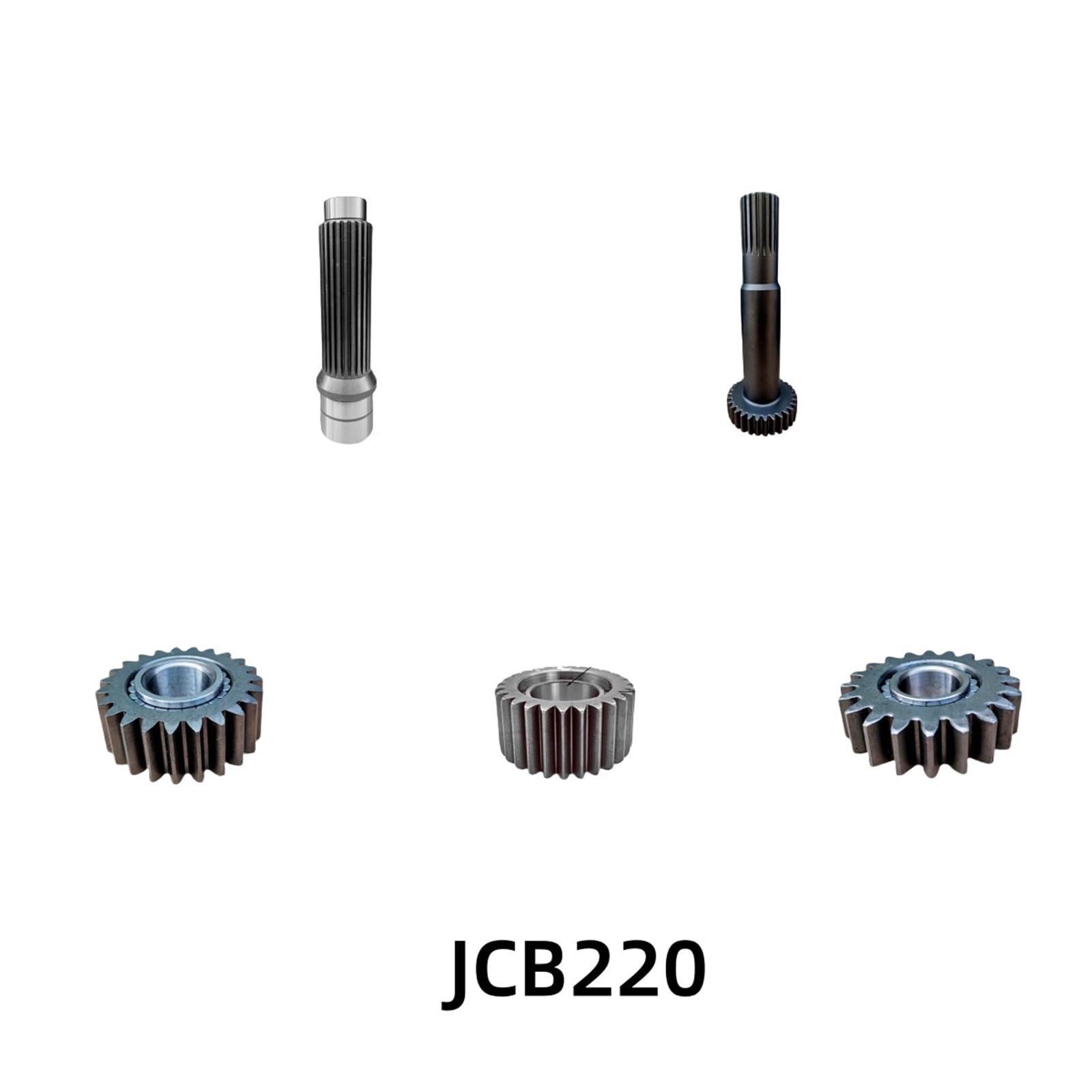 220 Reductora de Engranajes for Excavadora, motorreductor planetario de Dientes solares, Eje de una, Dos o Tres velocidades for maquinaria Pesada(Black)