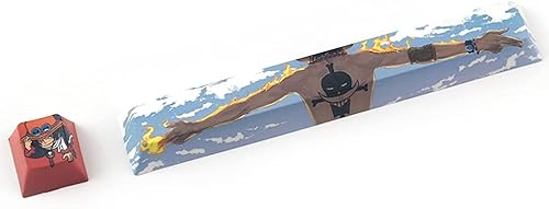 Juego de 2 teclas, teclas de barra espaciadora de 6.25U y tecla ESC, 5 lados subtitulados PBT Cherry Profile DIY Keycaps para teclados mecánicos de