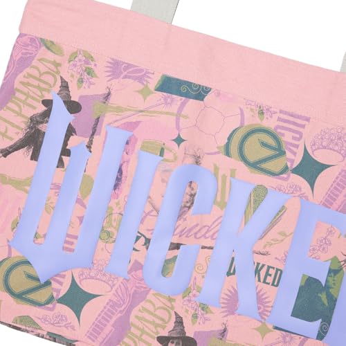 Bolso tipo tote Samii Ryan Wicked x Elphaba y Glinda, rosa miniatura 2