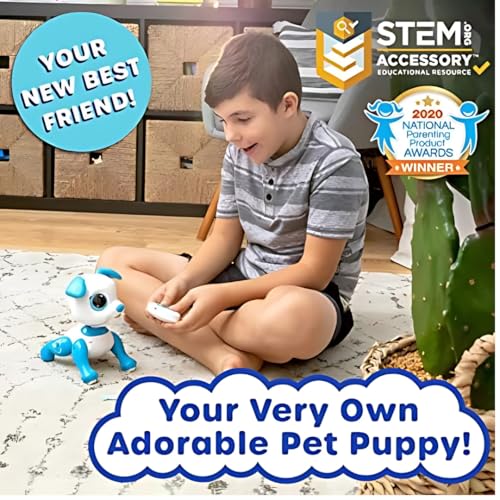 Image of Turtle Bee Toby Robot Dog Toy - Interactive Robotic Dog, Walks, Dances, Barks, Follows Commands | Robot Toy for 5-8 Years | Robotic Toys for Boys & Girls & Kids | Made in India | Blue