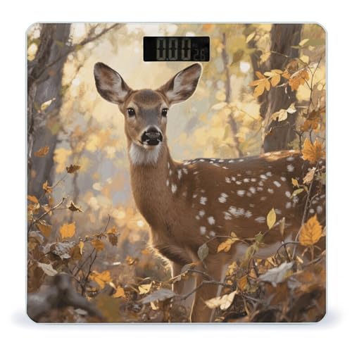 Báscula digital de baño camuflada Deer para peso corporal miniatura 1