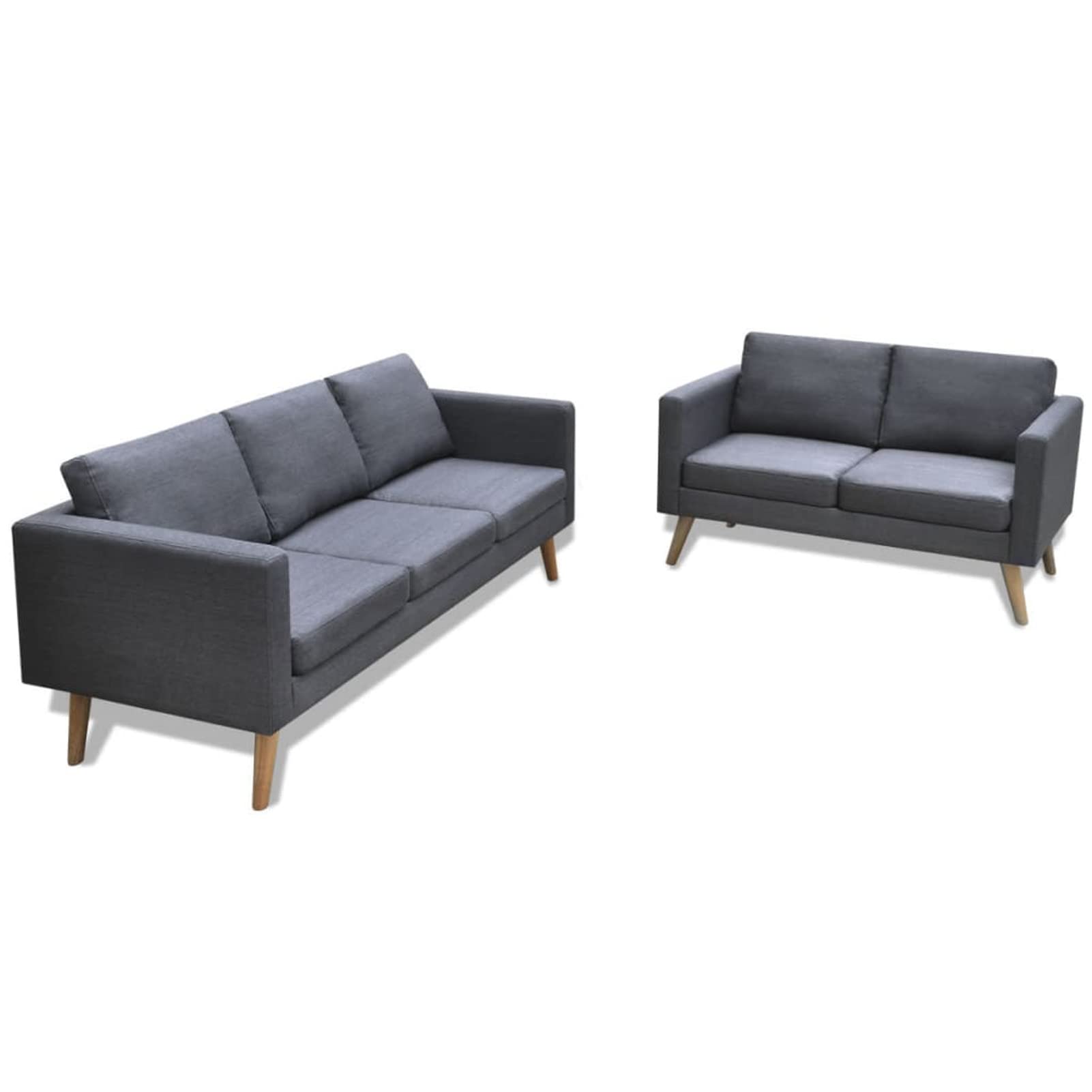 ShGaxin Conjunto de sofás de 2 y 3 plazas de Tela Gris Oscuro, Sofas De Salon, Sofa Chaise Longue, Sofa Cama Salon, Muebles Salon