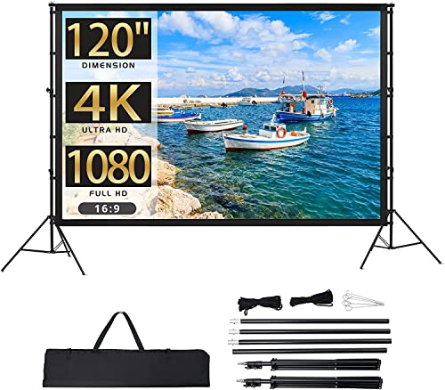 Pantalla de Proyector con Soporte Towallmark 120 pulgadas