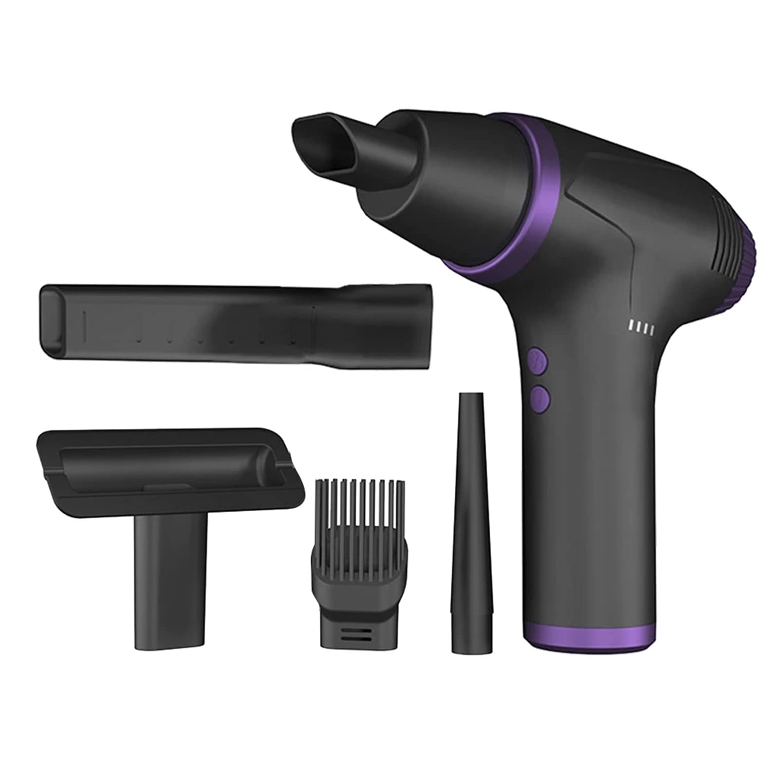 Plumero de Aire inalámbrico de 78000 RPM, Aspirador de Coche 2 en 1, soplador de Polvo de Mano, Pistola de soplado de Aire comprimido para Interior del Coche, hogar, Oficina, 15000mah