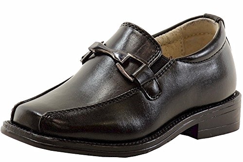 Boy's The Classic Loafer Black School Uniform Loafers Shoes Sz: 12