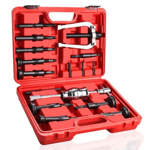 BOOMSTART 16pc Extracteur de Roulement Interieur, 5-58mm Arrache Roulement Interieur, Extracteur de Roulement à Inertie, Arrache Roulement Interne avec...