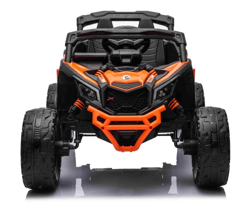Buggy 24V Can-Am Maverick 1 Plaza, 4x4 (Motores 200W), Cuero, Mp4 TV, RC. Full Option - INDA37-LI-CA003rs (Naranja)