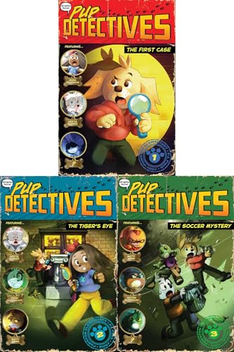 Pup Detectives The Graphic Novel Collected Set: The First Case; The Tiger's Eye; The Soccer Mystery