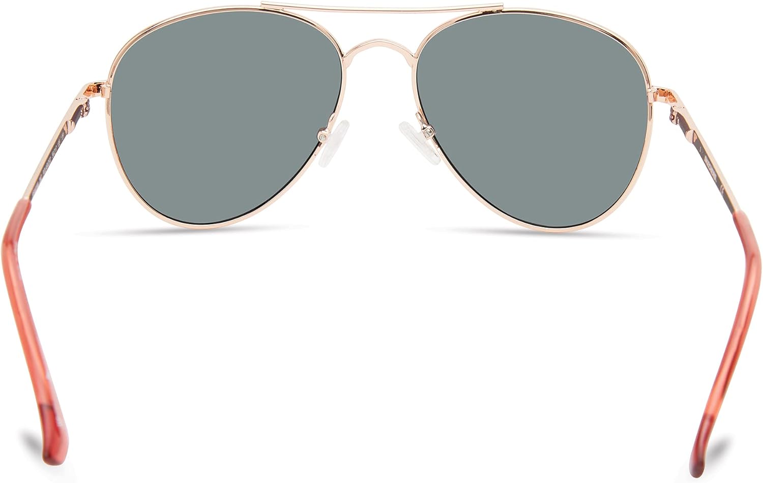Skechers Women’s Aviator Sunglasses, Rose Gold Frame with Pink Mirror Polarized Lenses - Image 3