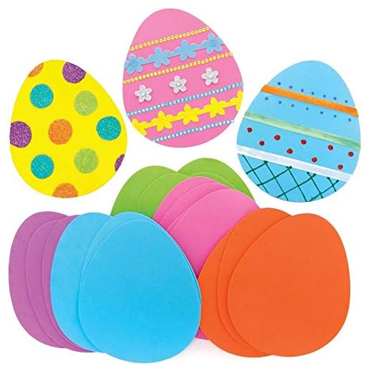 Baker Ross Påskägg skumämnen – paket med 30, perfekt för barn att dekorera, idealiskt påskhantverksprojekt för skola, hem och hantverksgrupper
