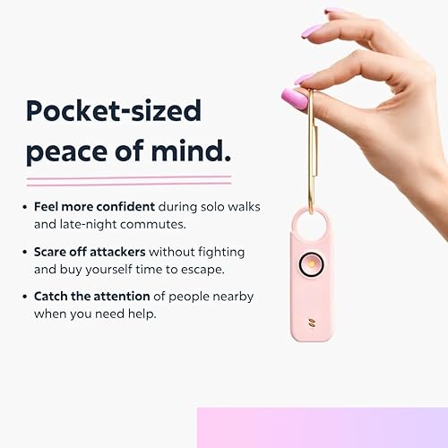 Miniatura 6 de VOLTEK Personal Alarm Kit (Black) Women's Self-Defense Self-Defense Mini Self-Defense Alarm Key Ring + Personal Emergency Whistle Powerful Siren