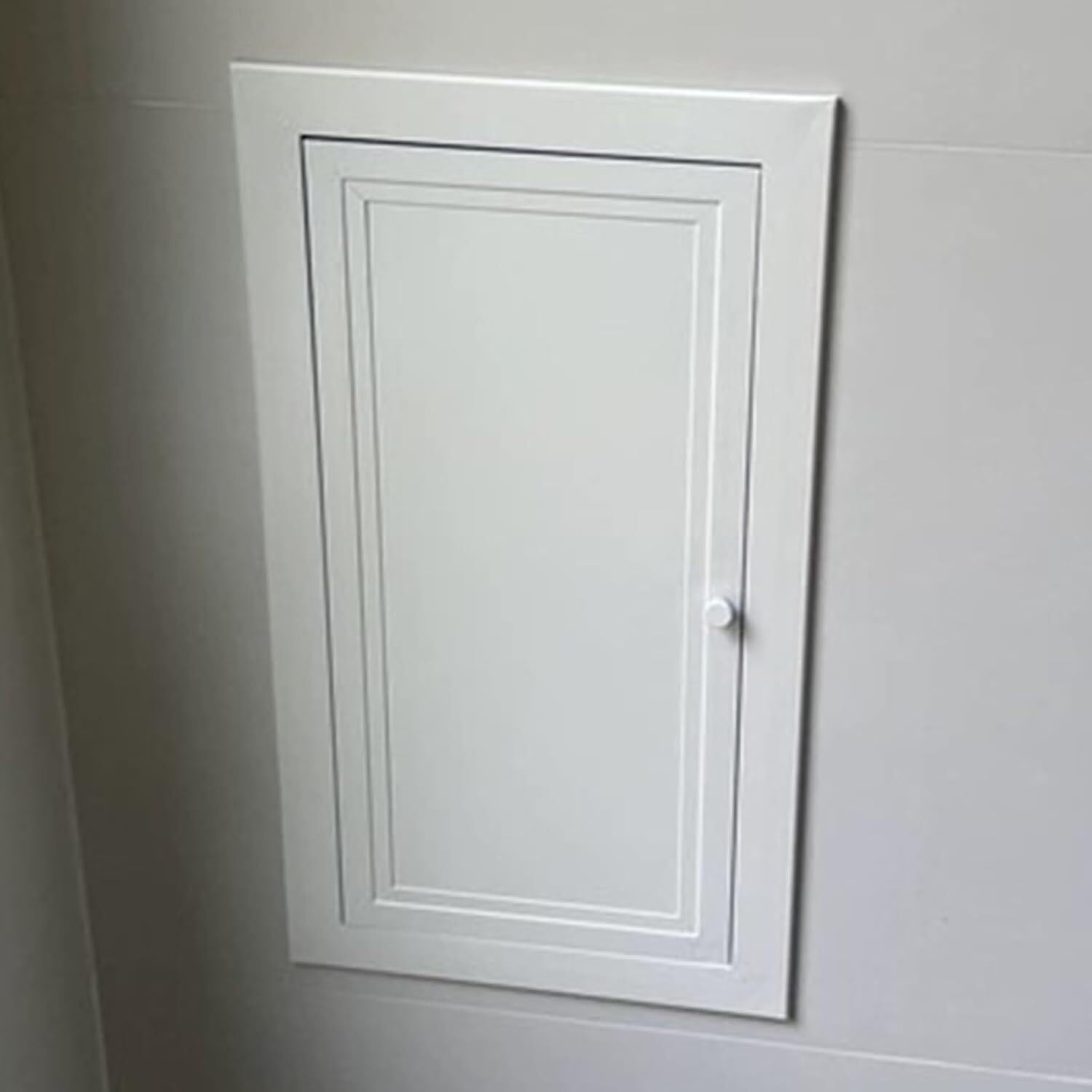 Kanduo Wx H Plumbing Access Door Access Panel Door With Lockable Handle, Small White Repair Hole Cover For Ceiling, Wall & Drywall(15X15cm/6X6in)