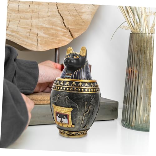 Ornement égyptien en résine fine : Statuette canope haut de gamme - 7