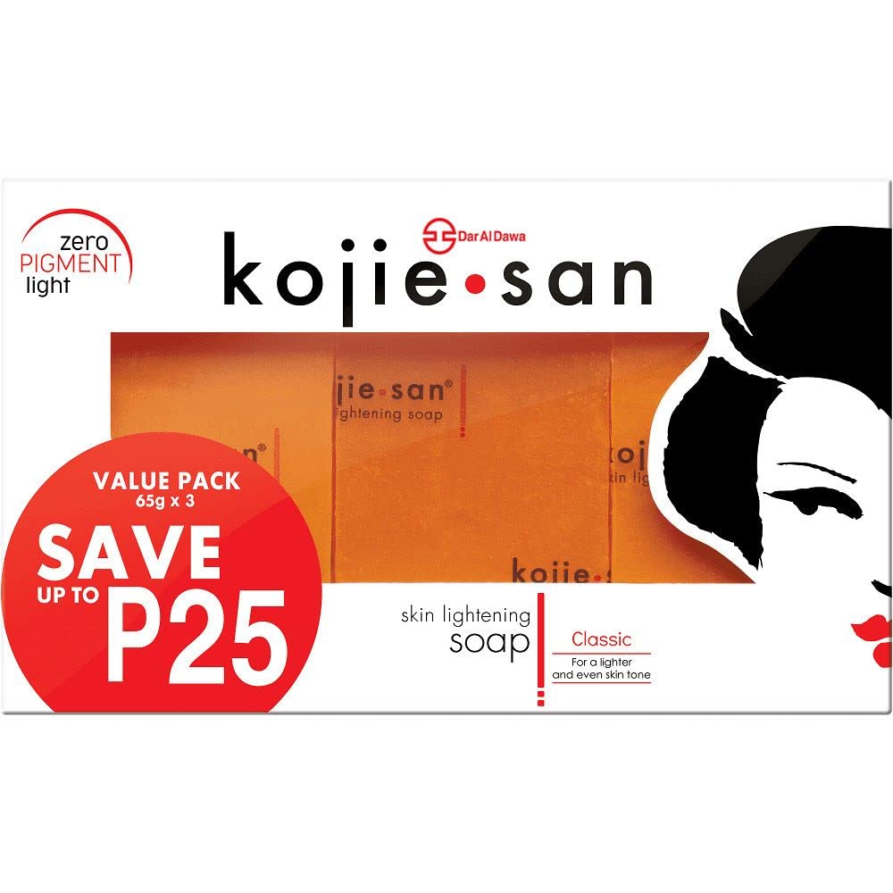 Kojie San Skin Lightenting Soap Bars,65g (Pack of 3)