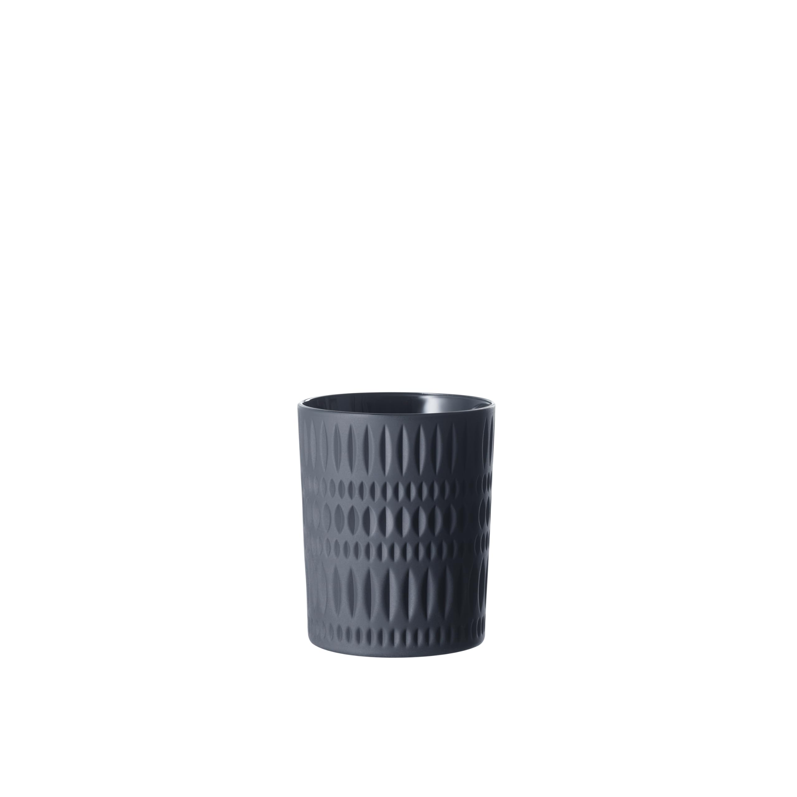 Nachtmann Ethno Whisky Tumbler, 2-teiliges Whiskybecher-Set, 304 ml, Schwarze Whiskygläser aus Kristallglas mit Schliffdekor, Spülmaschinenfest, Schwarz, 105395