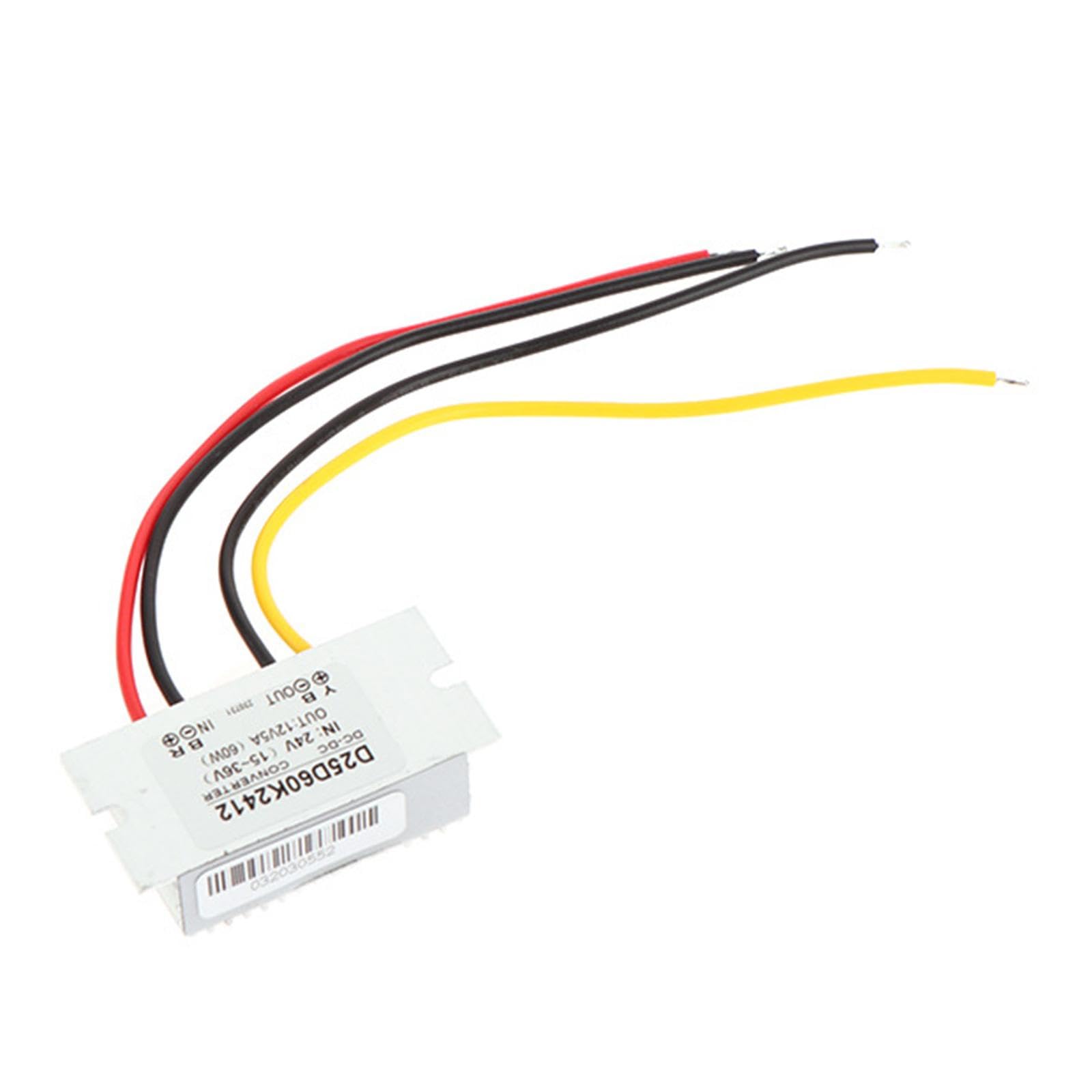 24V to 12V Converter Portable Regulator Waterproof DC Plug Upgraded 5A Boats-image-13
