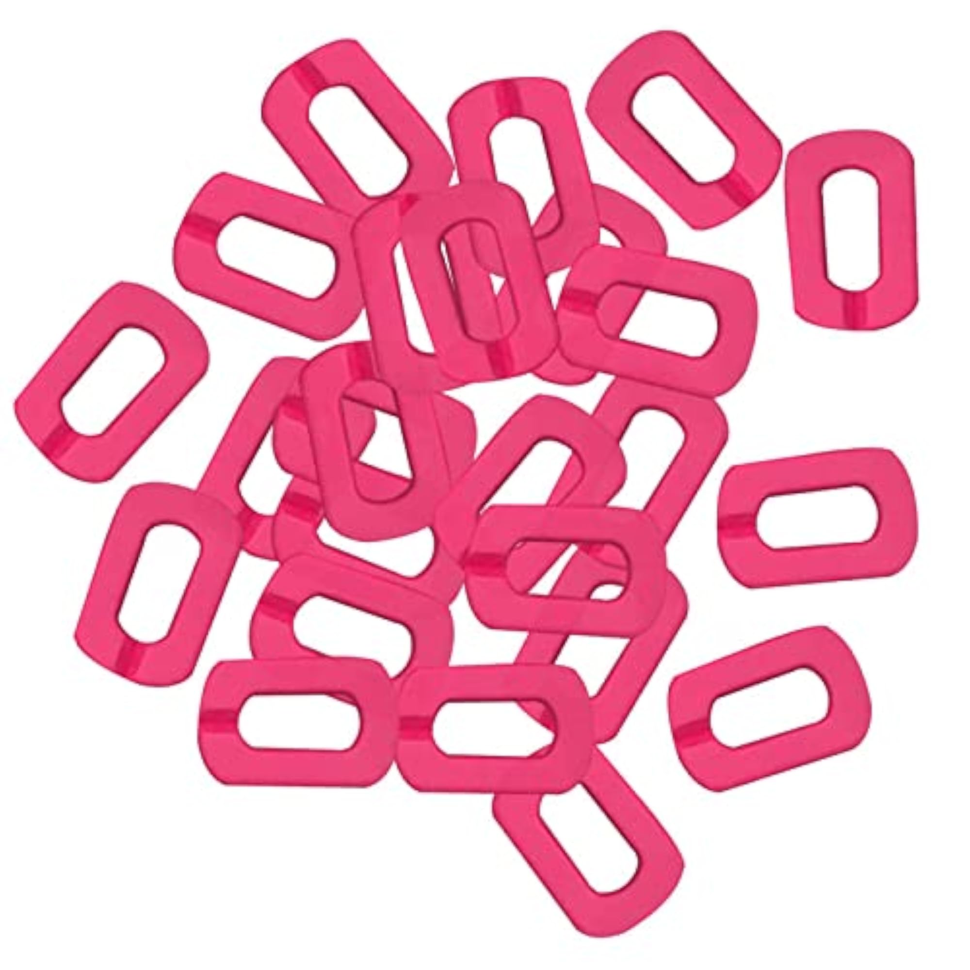 30x Chain Link Rings Decorative Crafts Chains for DIY Anklet