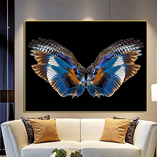 Toile murale grand format ailes abstraites pour raviver un salon terne 70x100cm