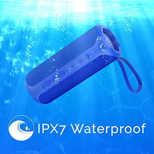 Wharfedale Waterproof Portable Bluetooth Speaker with 20W Stereo Sound,TWS Connection, Built-in Mic, Portable Wireless Speaker for Home and Outdoors