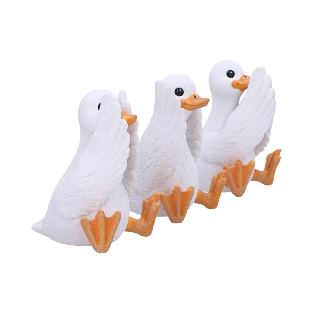 Nemesis Now Three Wise See No Evil Hear No Evil Speak No Evil Figurines, Adorable Hand-Painted Resin Collectibles and Gift - Wise Geese - Image 4