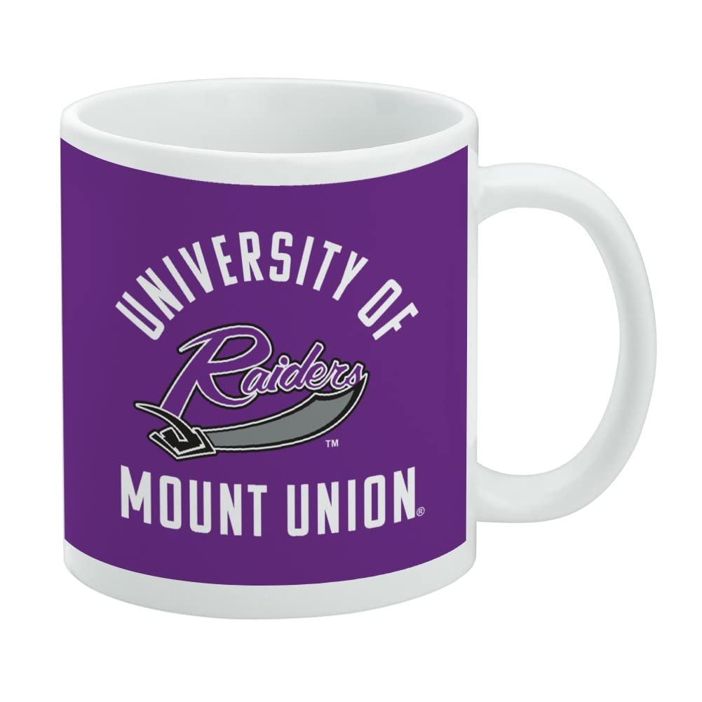 University of Mount Union Raiders Ceramic Coffee Mug, Novelty Gift Mugs for Coffee, Tea and Hot Drinks, 11oz, White