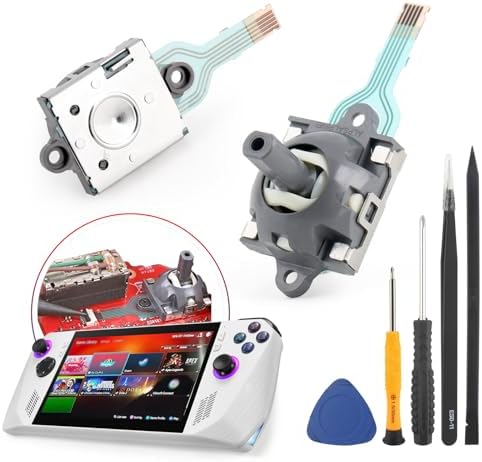 Joysticks for Asus ROG Ally RC71L Handheld Console Joystick Replacement for GPD win3 Windows 10 Handheld Laptop Thumb Sticks Joystick Replace Accessories with Repair Tools(1PCS)