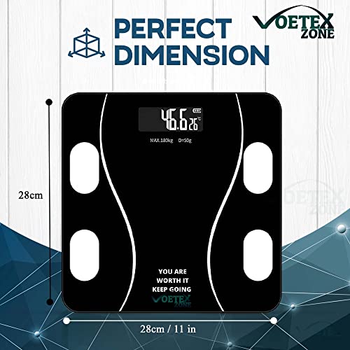 Voetex Zone's Digital Electronic LCD Personal Body Fitness Weighing