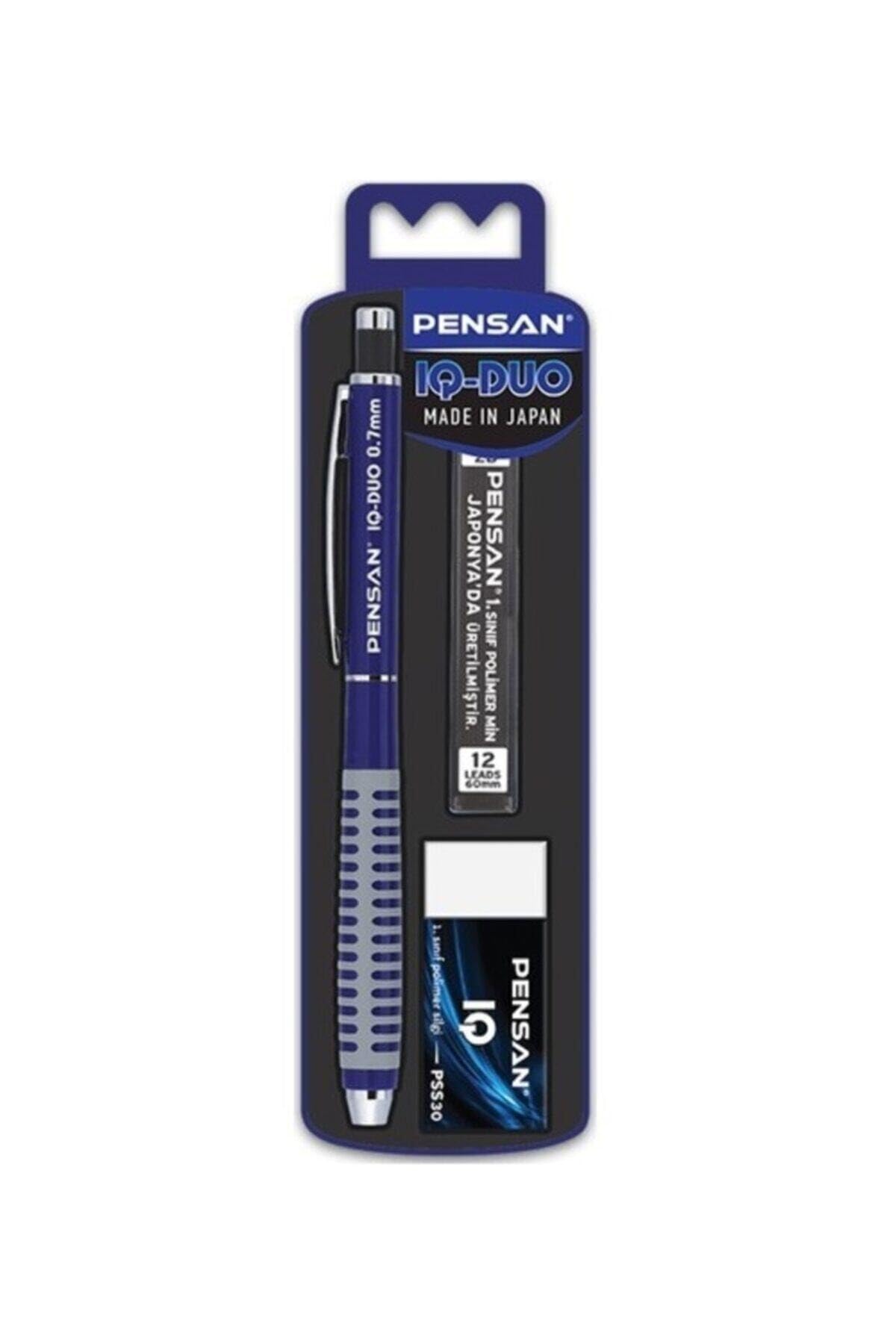 Pensan Iq-Duo zestaw 0,7 mm niebieska gumka do ścierania + min - PE4008VKSET07 NIEBIESKI