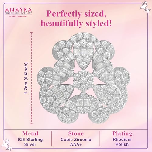 Image of 925 Sterling Silver Stud Earrings for Women | Cubic Zirconia Solitaire Ear Studs | Lightweight Hypoallergenic Anti-Tarnish Daily Wear Jewellery | Gift for Girls, Wife, Girlfriend, Mother, Sister | Birthday, Anniversary, Rakhi