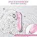 Facial cleansing brush, 3 in 1Face Brush Set, facial cleansing brush chargeable for Deep Cleansing, Gentle Exfoliating and Massaging, 3 Brush Heads with 2 Power Modes(Pink Brush)