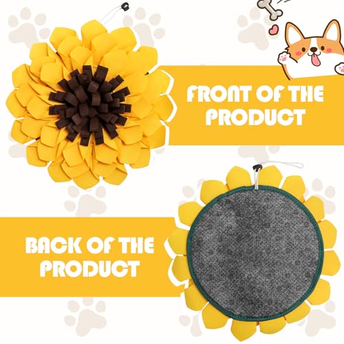Schnüffelmatte für Hunde Futter Schnüffeln Fütterung Matte Haustier Schnüffelteppich Hund Futtermatte Schnüffeldecke Hundespielmatte - Hundematte Snuffle Pad Trainingsmatte für Haustier Hunde Katzen