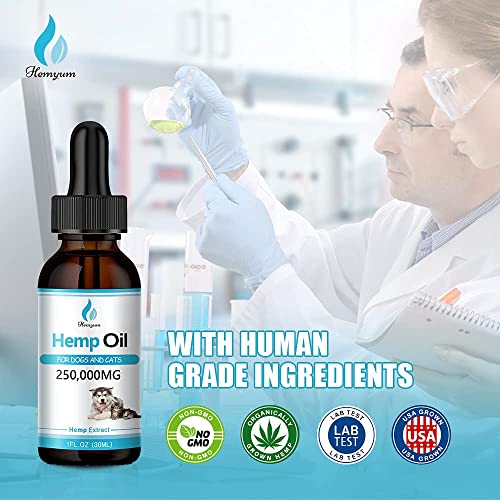(3 Pack) Organic Pets Hemp Oil for Dogs and Cats - 250,000mg Natural Hemp Extract - for Pain, Anxiety & Stress Relief… - Image 7