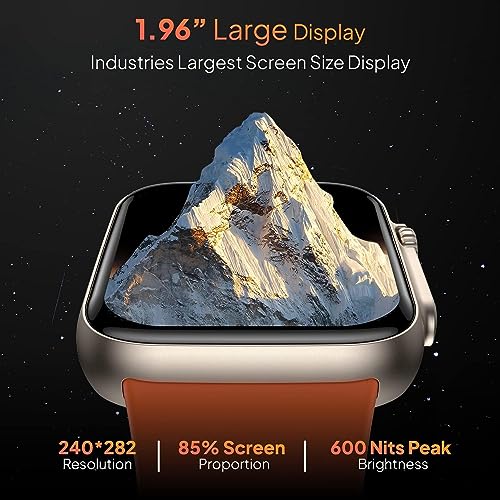 Image of SUNLEX T-800 Ultra Series Biggest Display Smart Watch with Bluetooth Calling, Voice Assistant &123 Sports Modes, 8 Unique UI Interactions, SpO2, 24 /7 Heart Rate Tracking